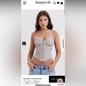 House of CB Petunia Bustier - L+ D/E cup